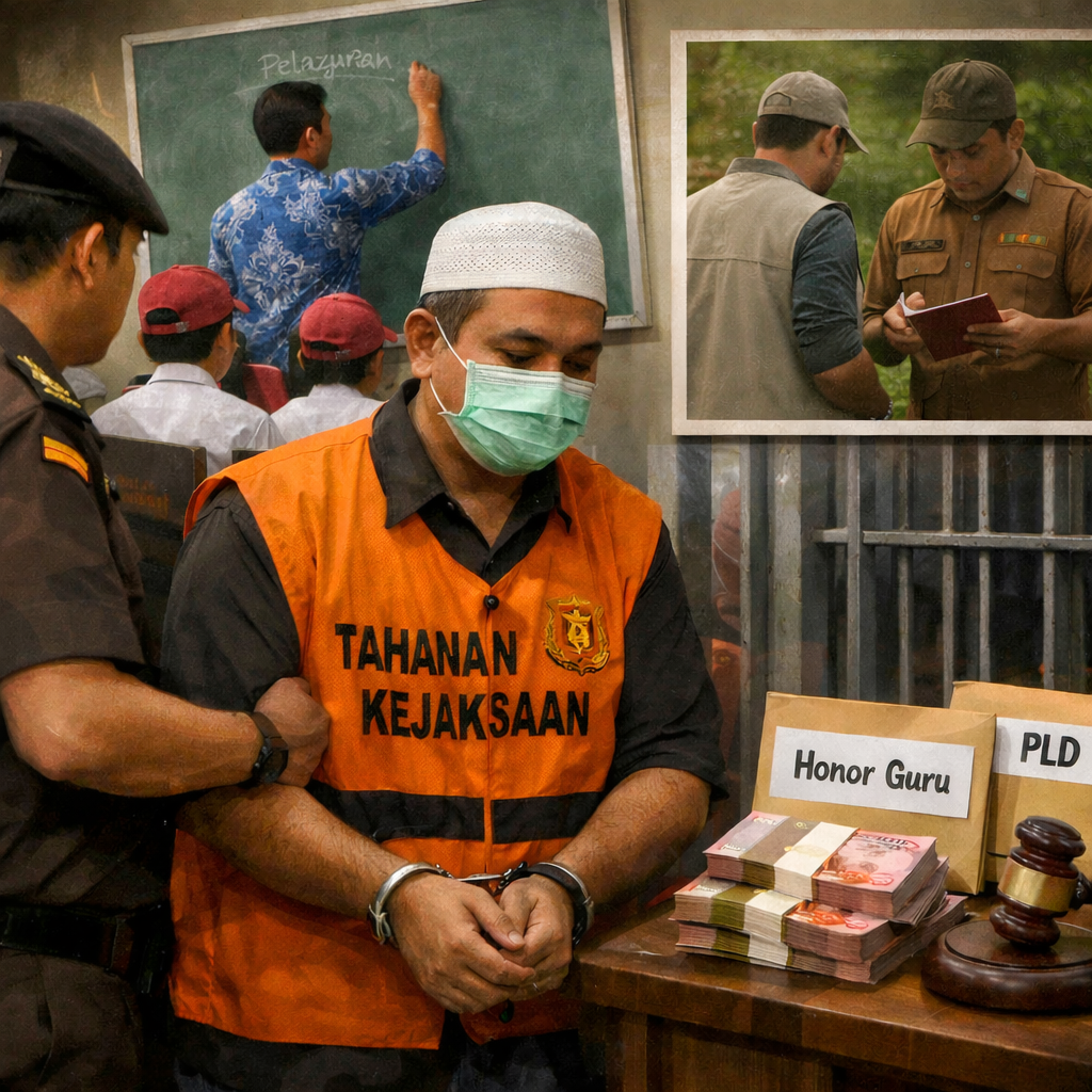 Ketika Guru Ditahan, Publik Bertanya: Rangkap Jabatan Itu Soal Hukum atau Soal Keadilan?