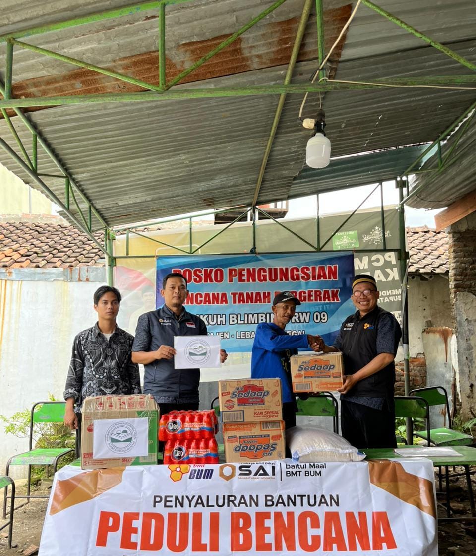 LAZ Sahabat Asnaf Indonesia Salurkan Bantuan Peduli Bencana di Desa Kajen Lebaksiu